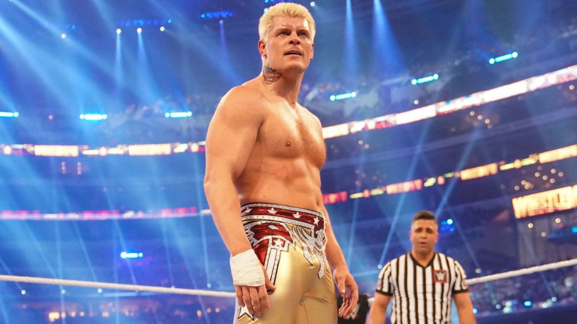Cody Rhodes during a match. Image Credits: wwe.com 