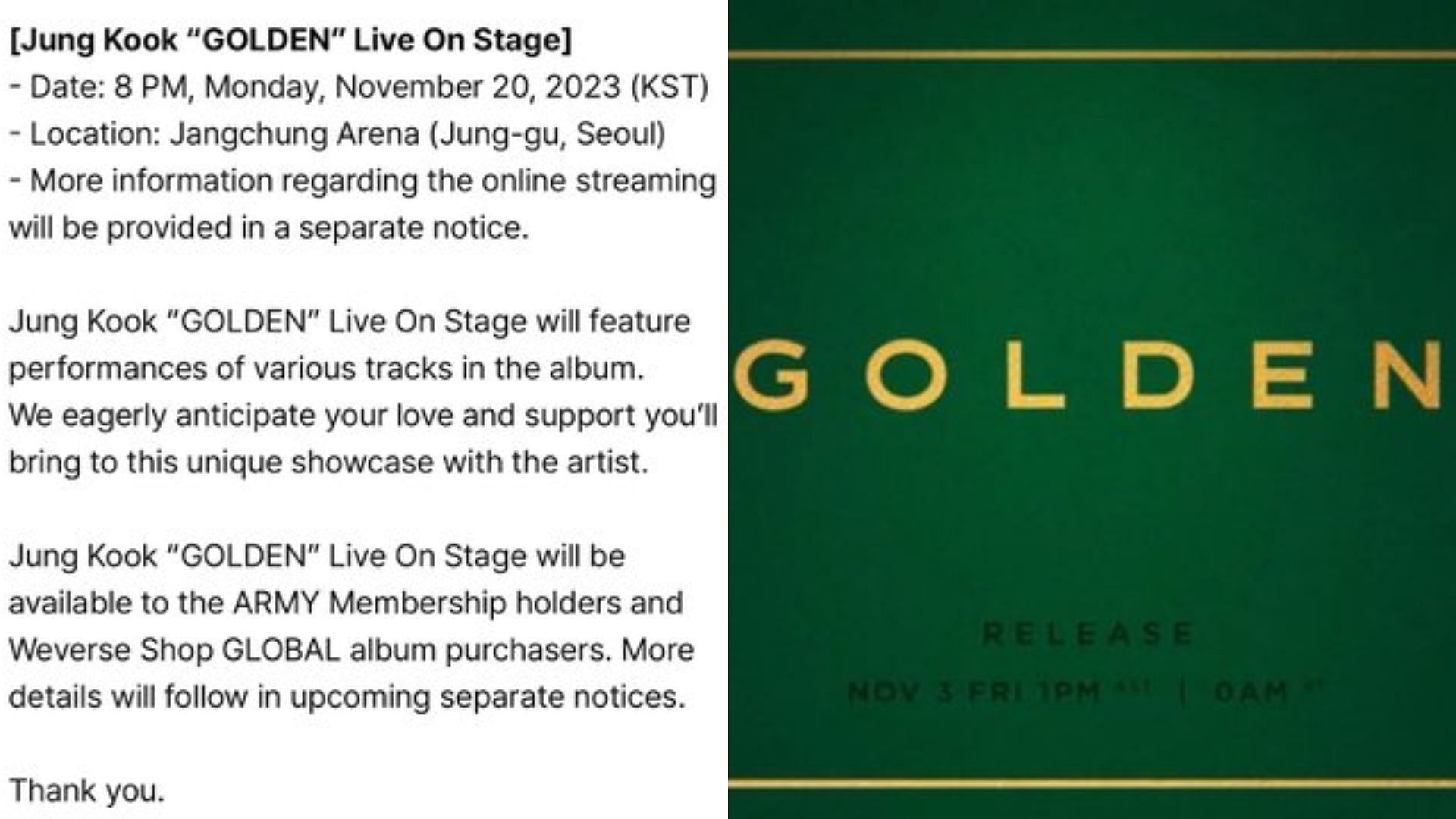 My Golden Popstar”: BTS' Jungkook's fans excitedly anticipate his  first-ever concert, GOLDEN Live On Stage”
