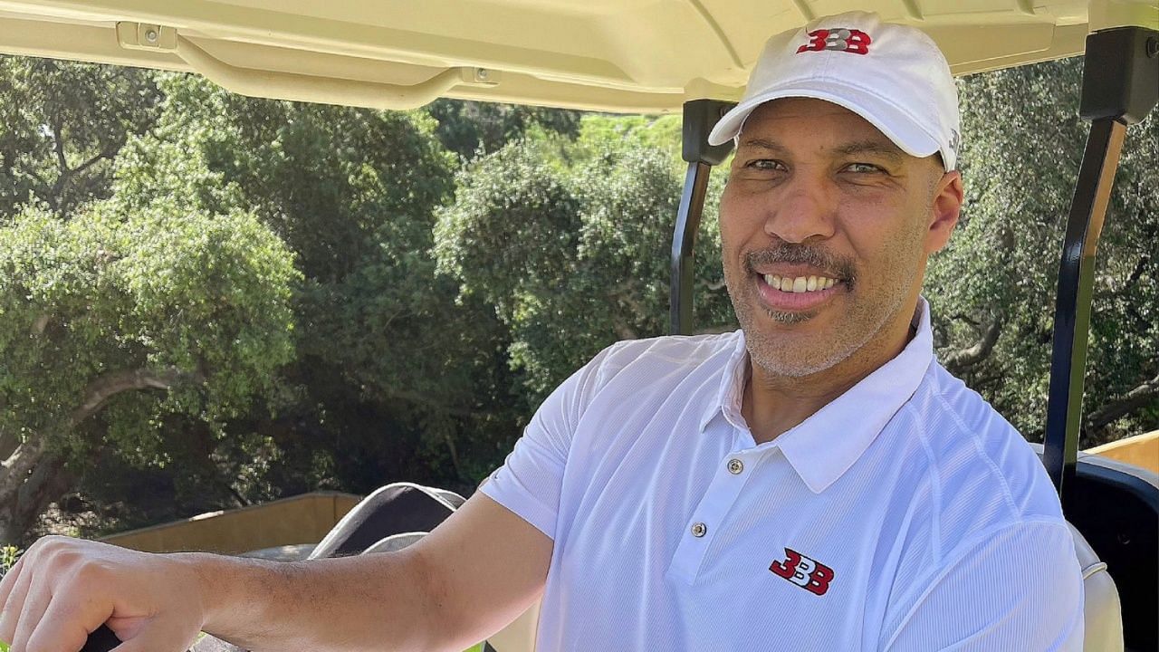 LaVar Ball in the golf course