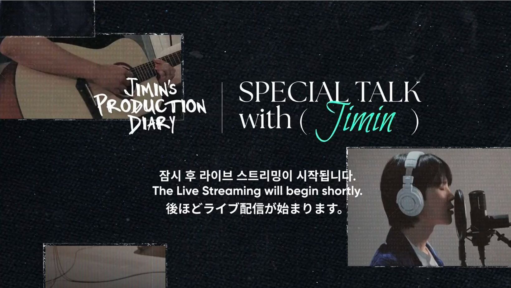 BTS Jimin hints at  solo concert possibilities during his Special Talk show. (Image via X/@weverseofficial)