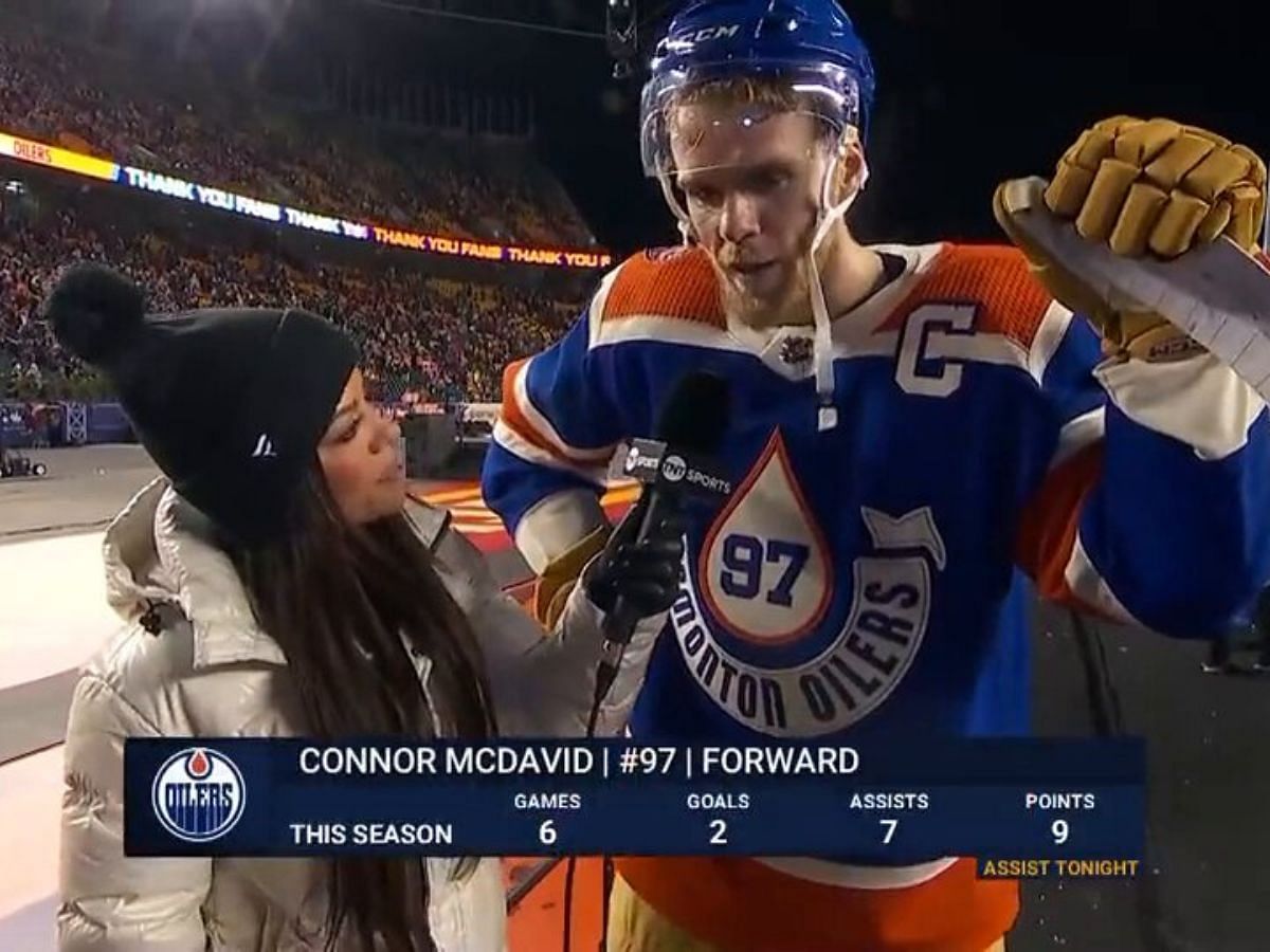 What Band Impressed Connor McDavid So Much ? Find Out Here! Image Credit: X@BR_OpenIce