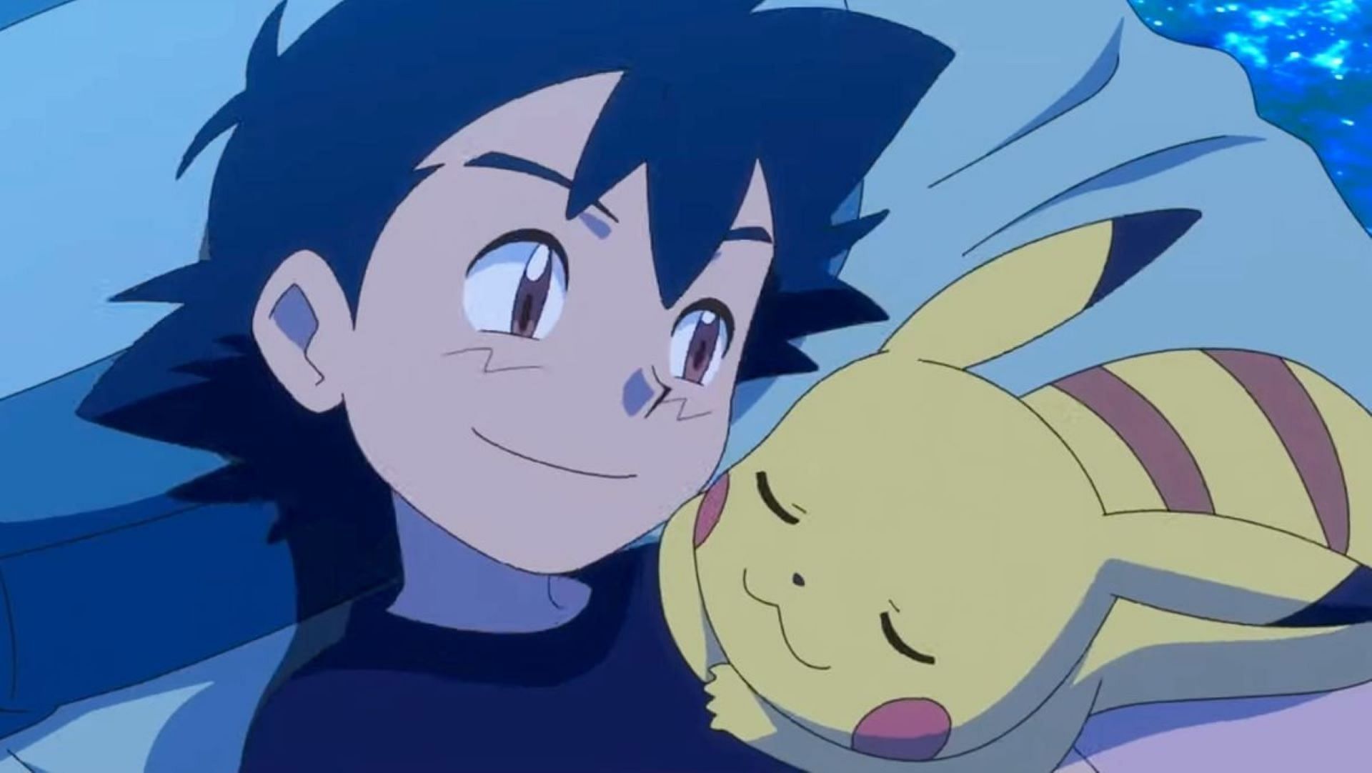 Ash and Pikachu, as seen in the anime (Image via Studio OLM)