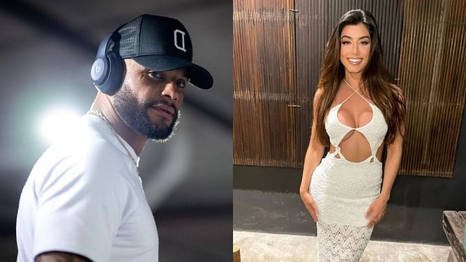 Sarah Jane joins Dak Prescott for Chris Young concert during Cowboys' bye week
