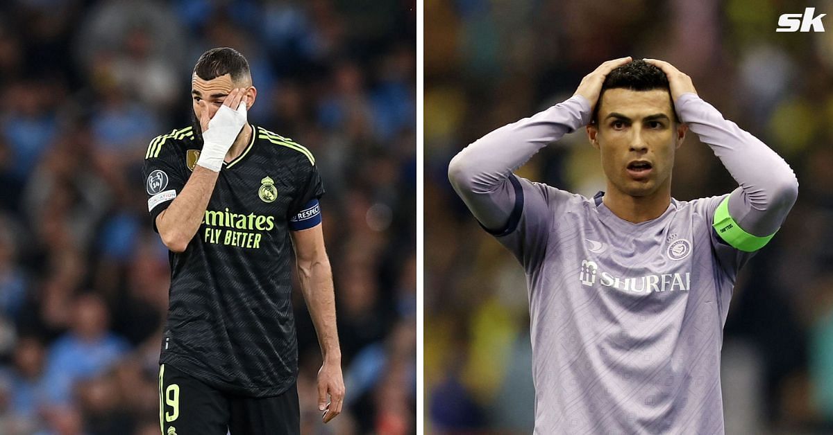 Cristiano Ronaldo caught on camera instructing Benzema where to