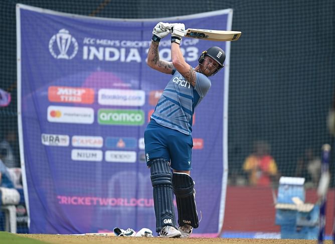 [Watch] England batter Ben Stokes trains intensely in nets ahead of 2023 World Cup clash vs South Africa in Mumbai