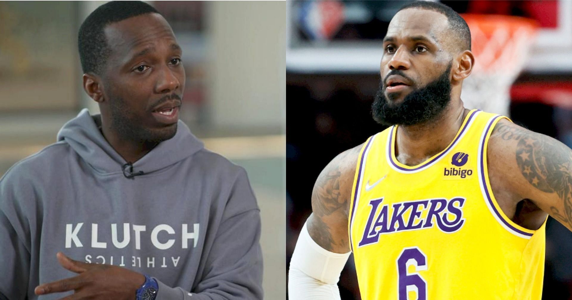 Klutch Sports Group founder Rich Paul and LA Lakers superstar forward LeBron James