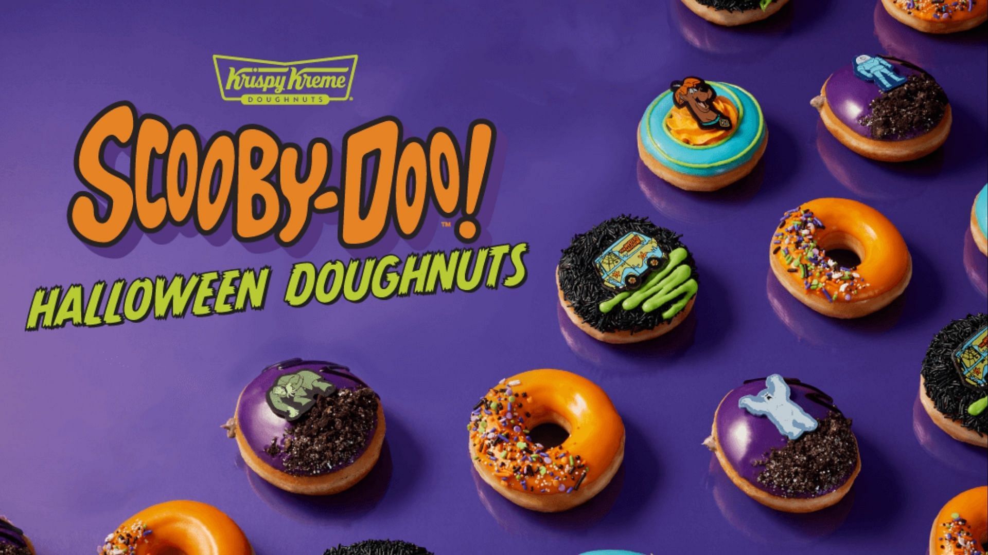 Krispy Kreme introduces new Scooby-Doo Halloween Doughnuts (Image via Krispy Kreme)