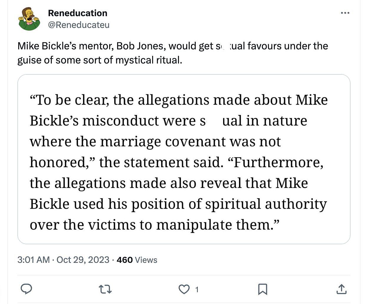 Bickle, the founder of IHOPKC faces serious allegations of misconduct: More details revealed. (Image via Twitter)