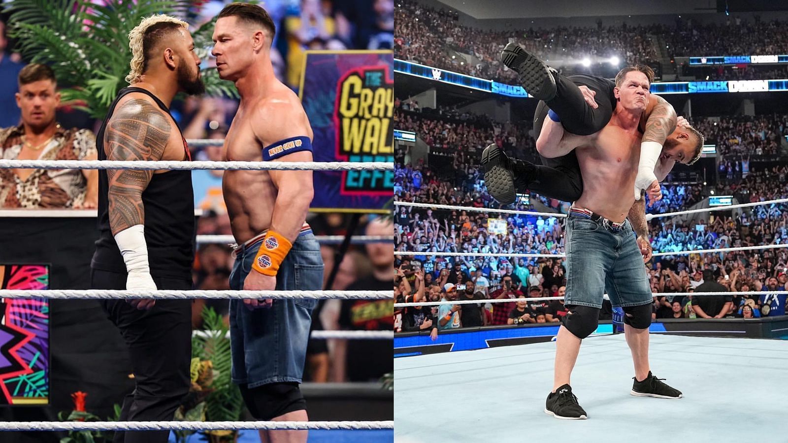 John Cena and Solo Sikoa had an altercation on SmackDown!
