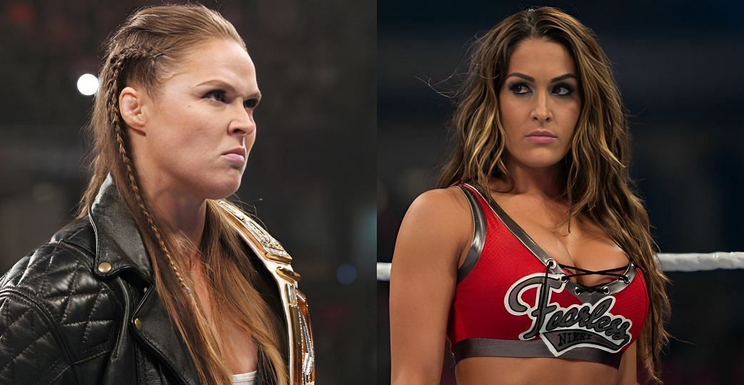 Ronda Rousey(left) and Nikki Bella(right) 