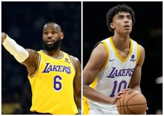 LeBron James brings out his mentor side as Lakers sophomore Max Christie looks lost while playing Blackjack