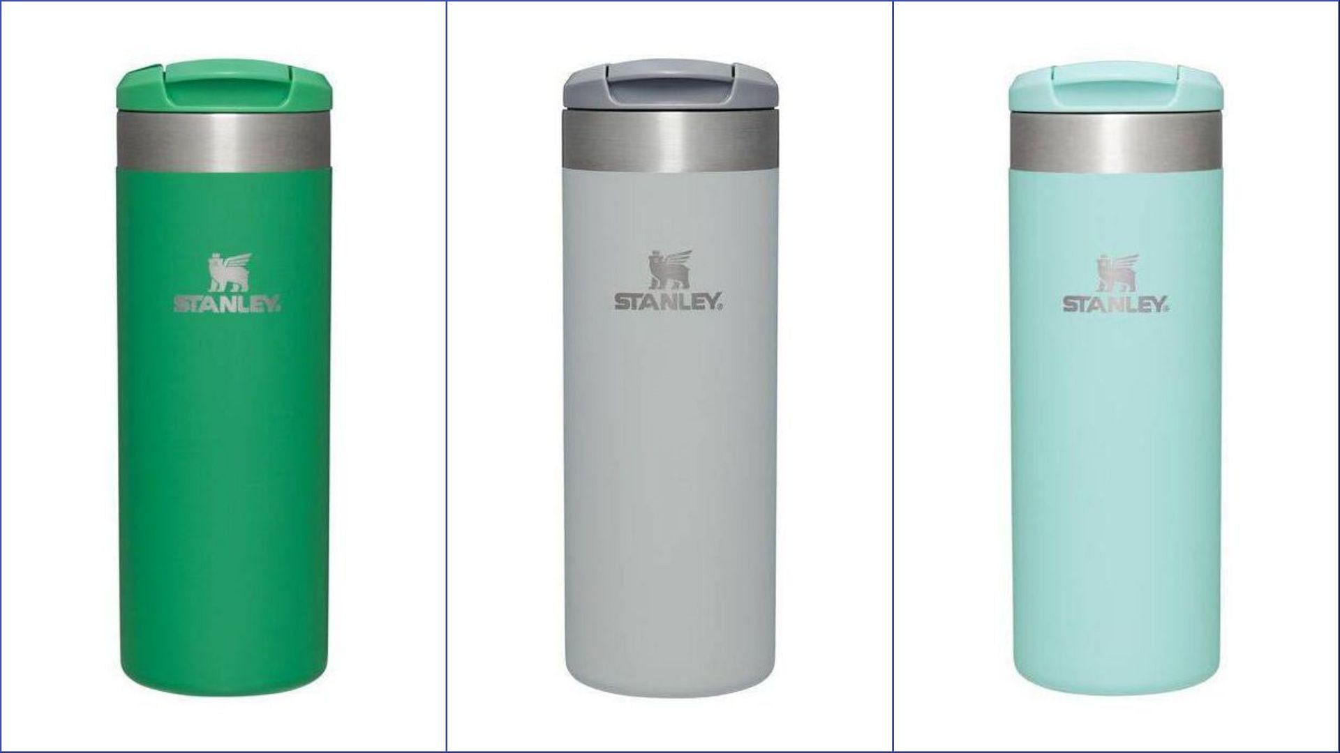 Stanley Quencher H2.0 Tumbler 2 Pack - 20 OZ - Kelly Green Watercolor Blue  for sale online