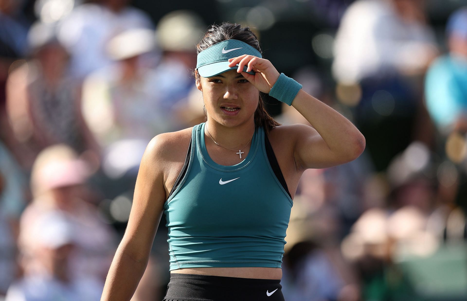 Emma Raducanu at the 2023 BNP Paribas Open