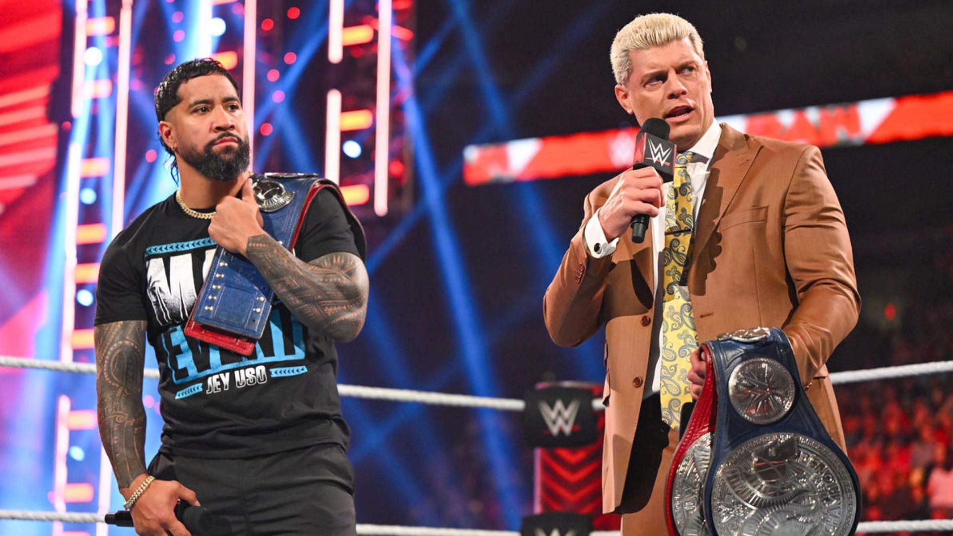 Cody Rhodes and Jey Uso were the Undisputed WWE Tag Team Champions!