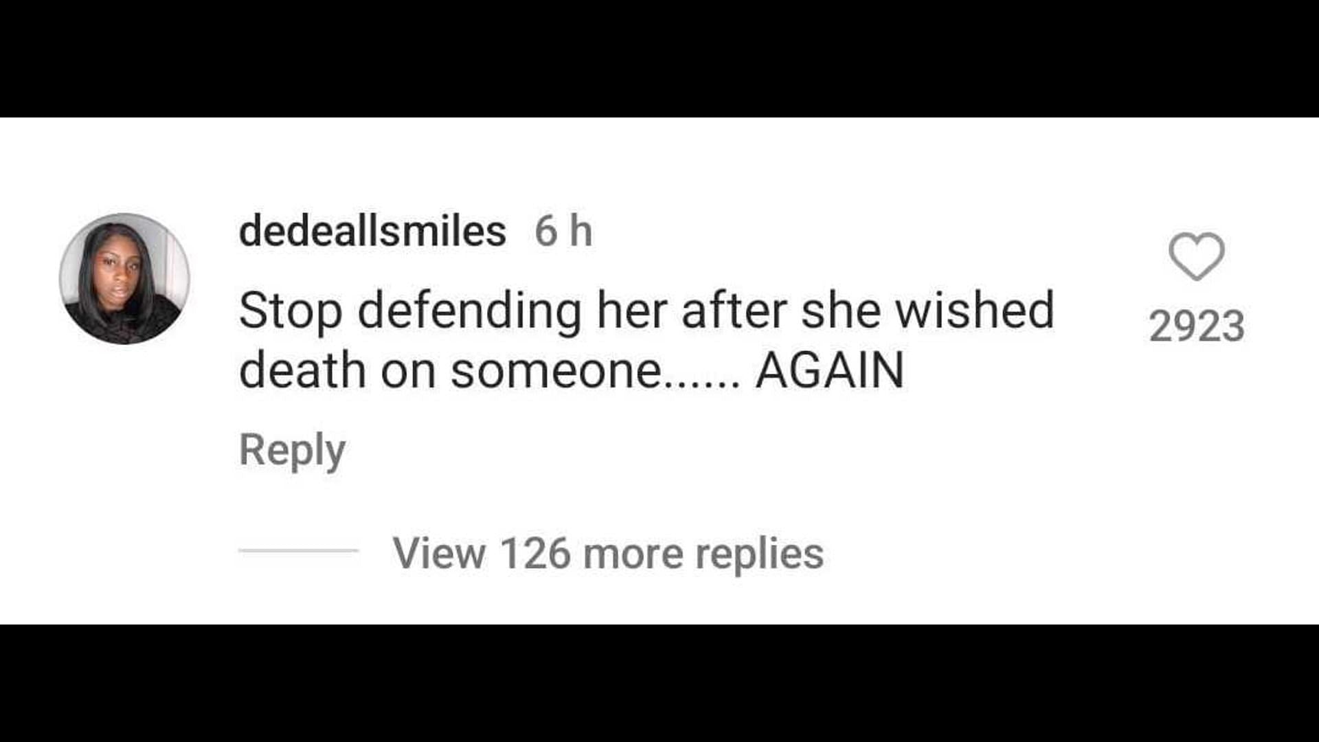 Fan responds to Cardi&#039;s comment about death (Image via Instagram/@theneighborhoodtalk)