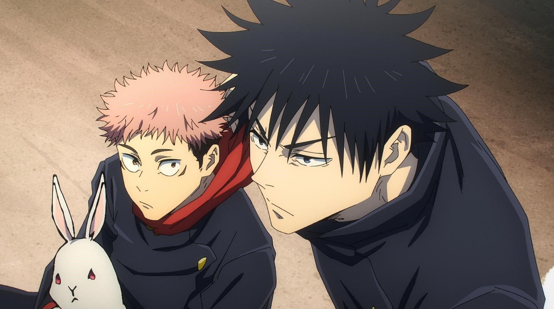 Yuji and Megumi during their fight inJujutsu Kaisen season 2 episode 11 (image via MAPPA)