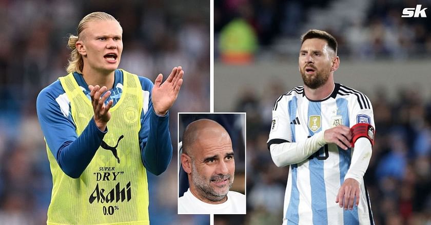 Realistically': Pep Guardiola gives his take on Lionel Messi v Erling  Haaland Ballon d'Or debate