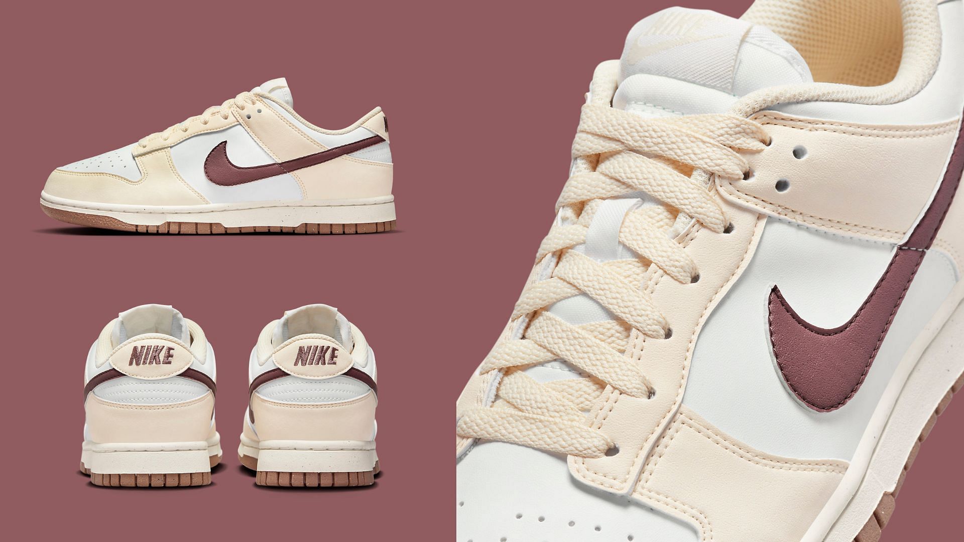 Nike Dunk Low Next Nature “Coconut Milk Smokey Mauve” shoes Where to