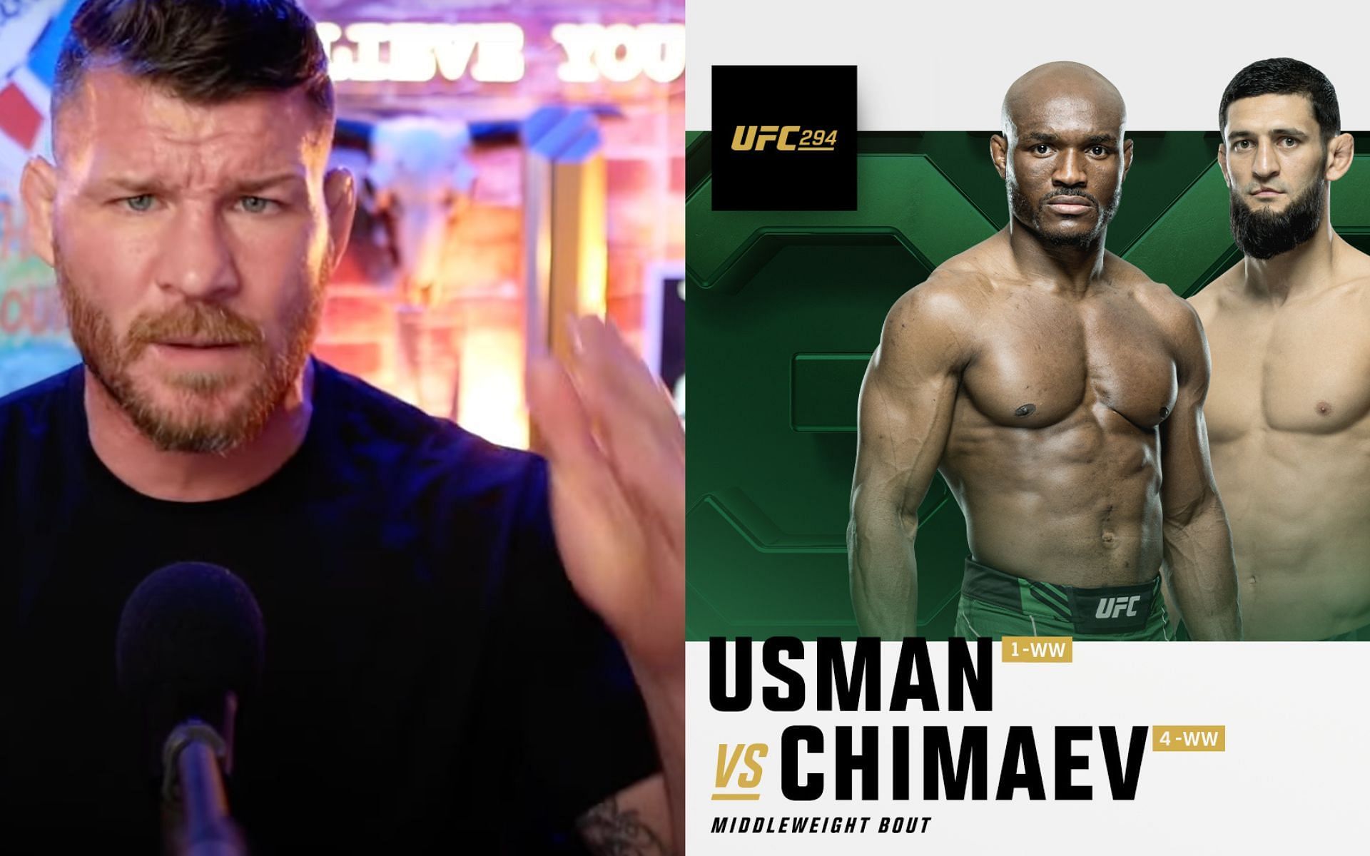 Michael Bisping comments on Chimaev-Usman matchup (Image Courtesy - Michael Bisping on YouTube, @UFC on X/Twitter)