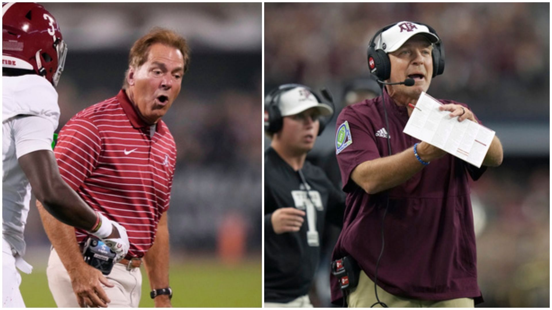 Who are the Alabama vs Texas A&M football game announcers today on CBS