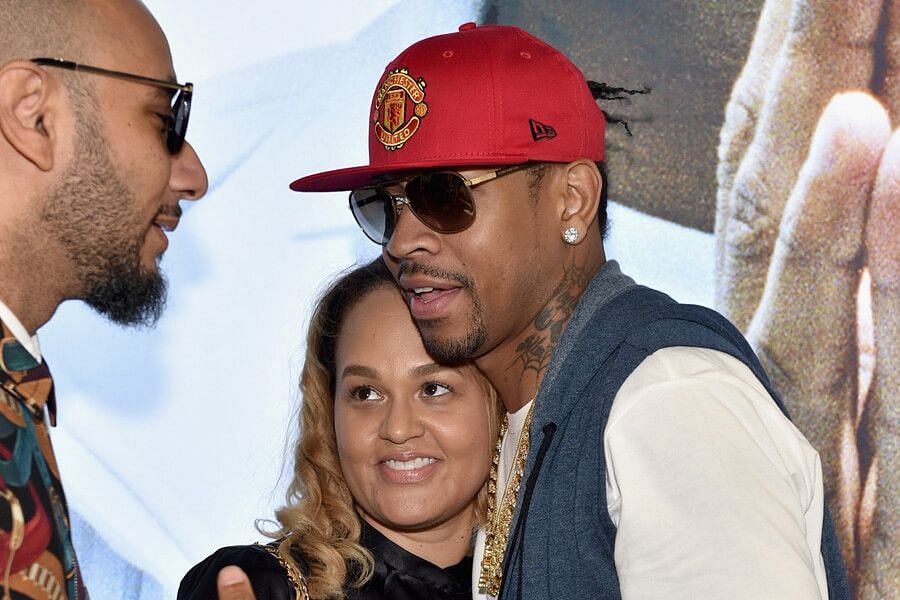 Allen Iverson with former wife Tawanna Turner -- Photo by Getty Images