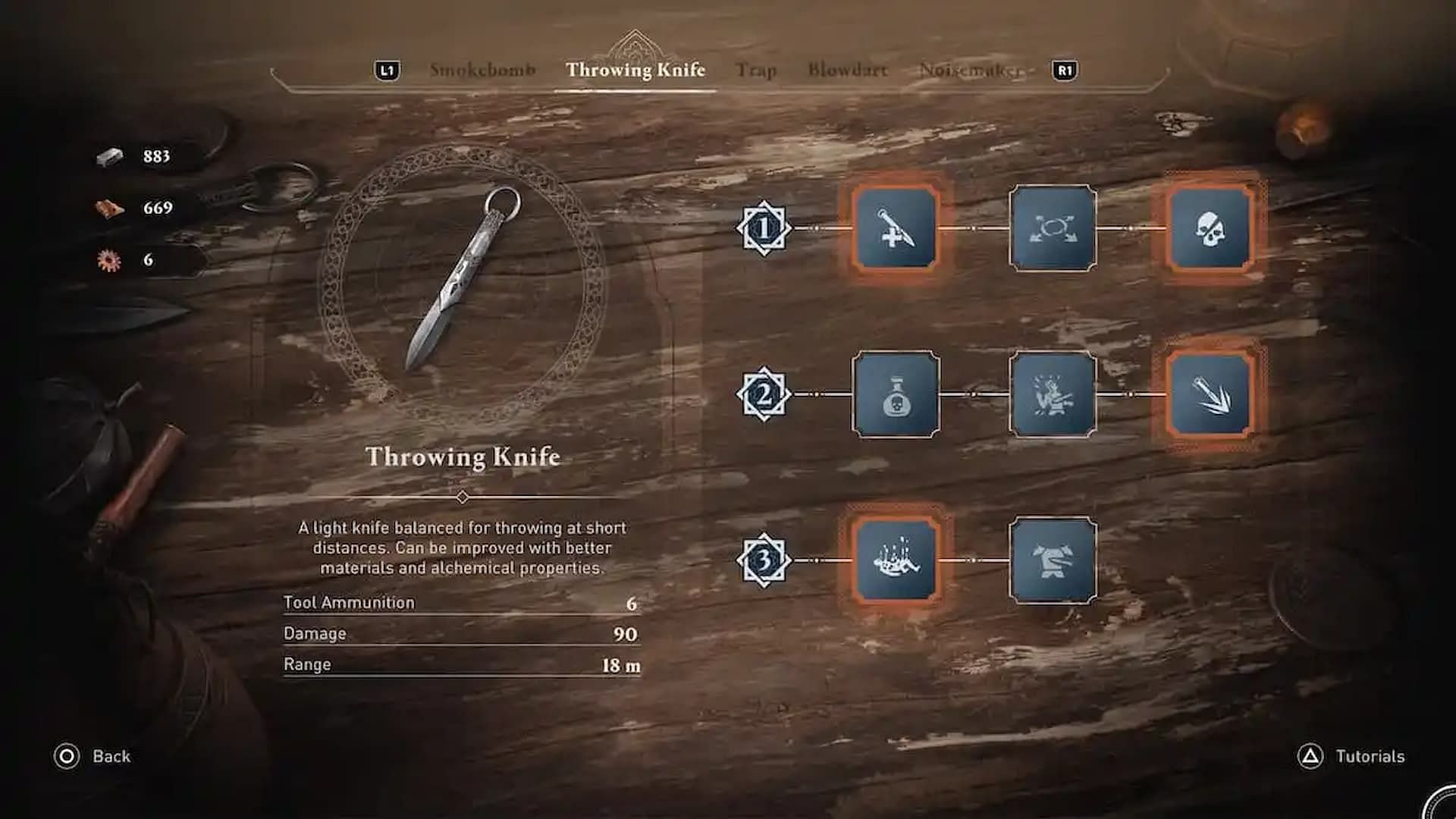 Throwing Knife in Assassin&#039;s Creed Mirage (Image via Ubisoft)