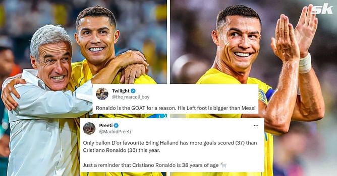 “His left foot is bigger than Messi”, “Winning next Ballon d’Or” – Twitter explodes as Cristiano Ronaldo inspires Al-Nassr comeback win over Istiklol