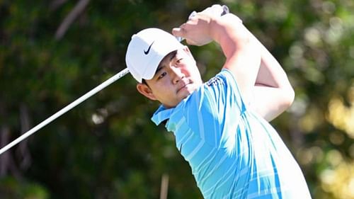 Tom Kim of South Korea before the PGA Tour’s Shriners Children’s Open 2023 (Image via Getty)