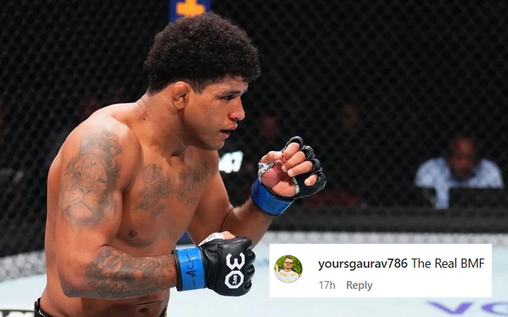 UFC welterweight Gilbert Burns (Image via @gilbert_burns Instagram)