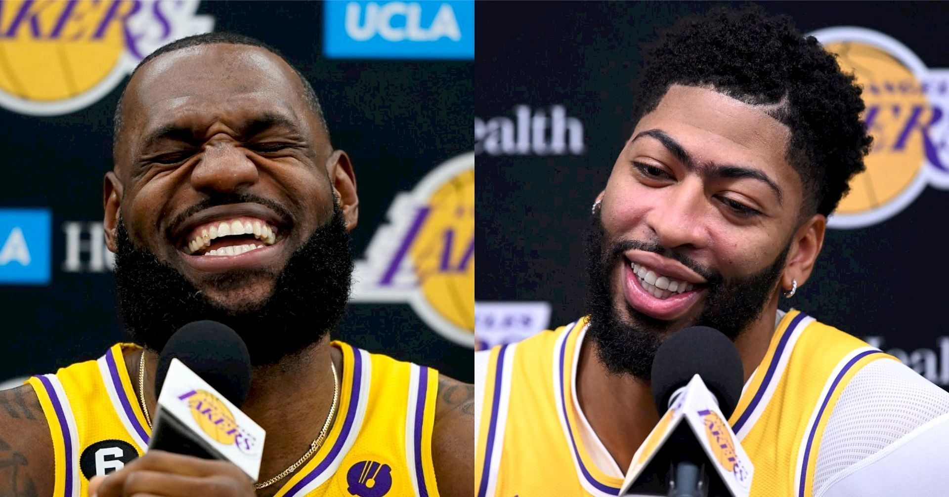 LA Lakers stars LeBron James and Anthony Davis