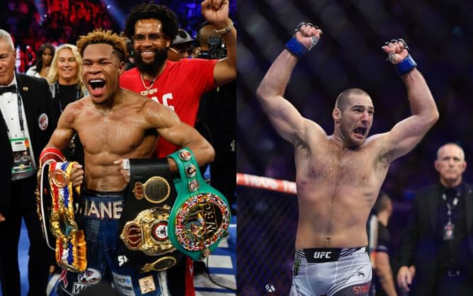 "Maybe one day"- Sean Strickland reacts to receiving praise from unified lightweight boxing world champion Devin Haney