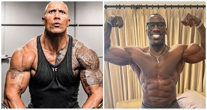 "Give me one month Rock": Shannon Sharpe vows to beat 260 lbs Dwyane Johnson in bench press challenge