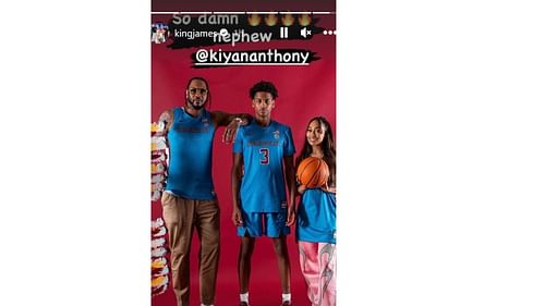 LeBron James hyping Kiyan Anthony on his Florida State Visit