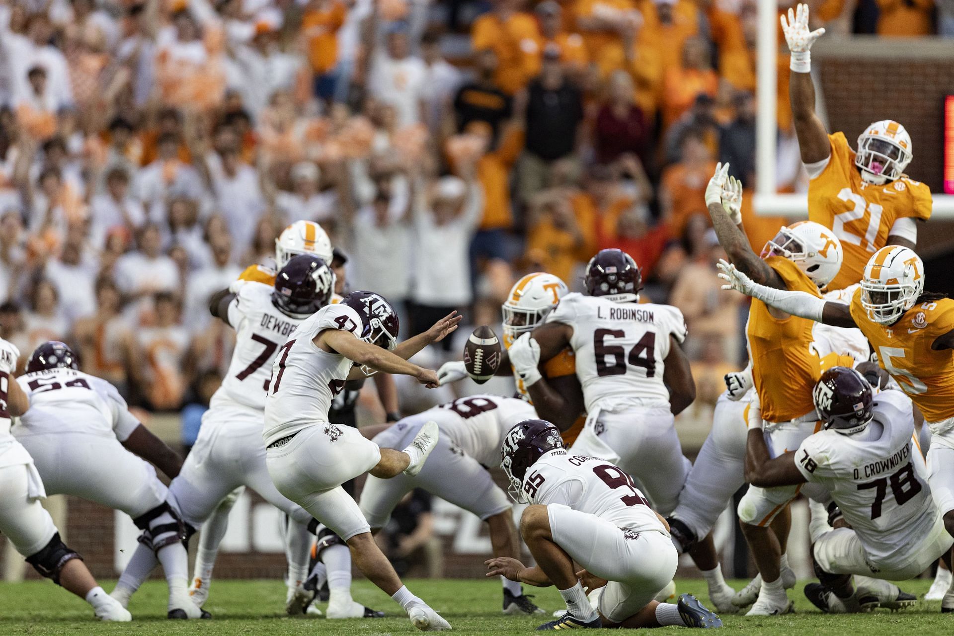 Texas A M Tennessee Football