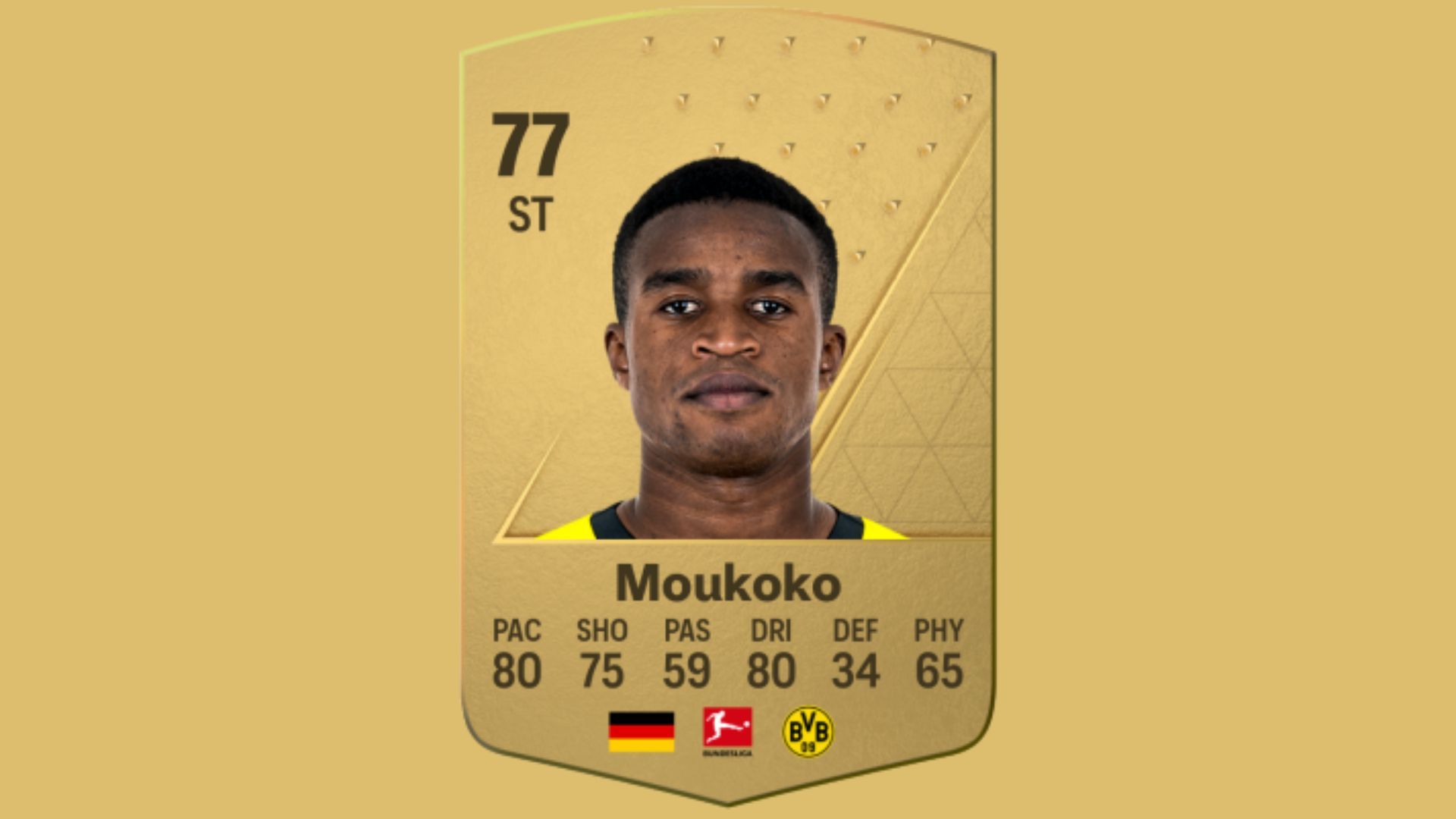 Youssoufa Moukoko in EA FC 24 (Image via EA Sports)