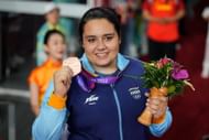 Kiran Baliyan with her bronze medal, Image Courtesy- Twitter