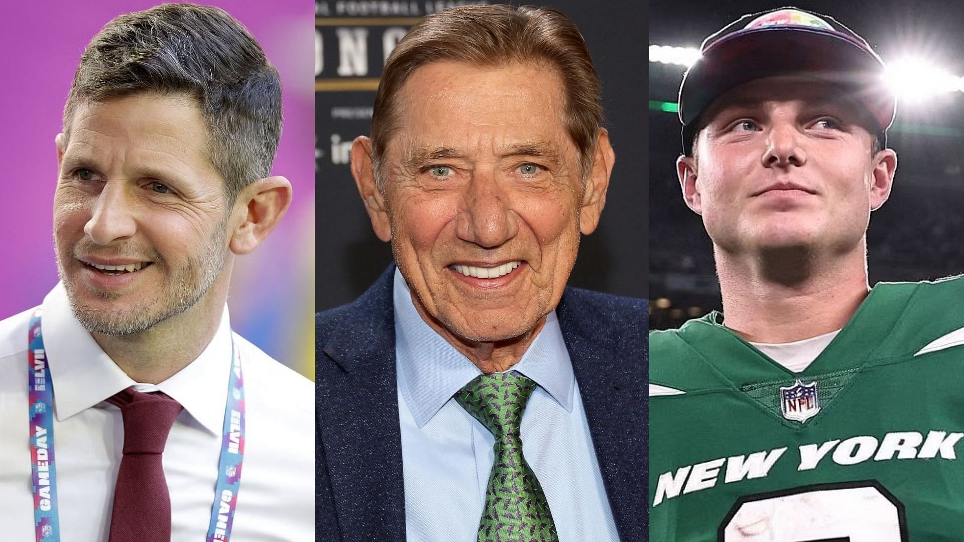 Dan Orlovsky, Joe Namath, and Zach Wilson