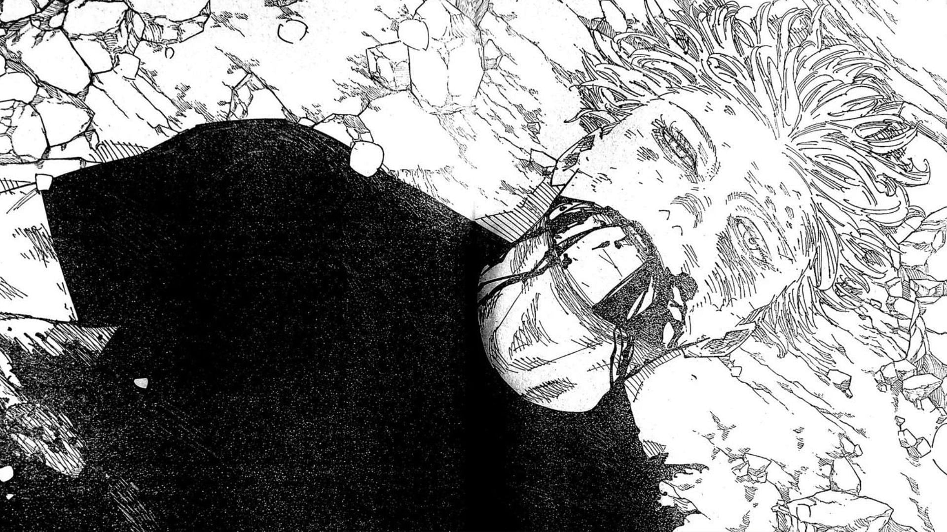 Satoru Gojo&#039;s demise, as seen in the manga&#039;s chapter 236 (Image via Shueisha)