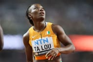 Marie-Josee Ta Lou at the World Athletics Championships in Budapest, Hungary.