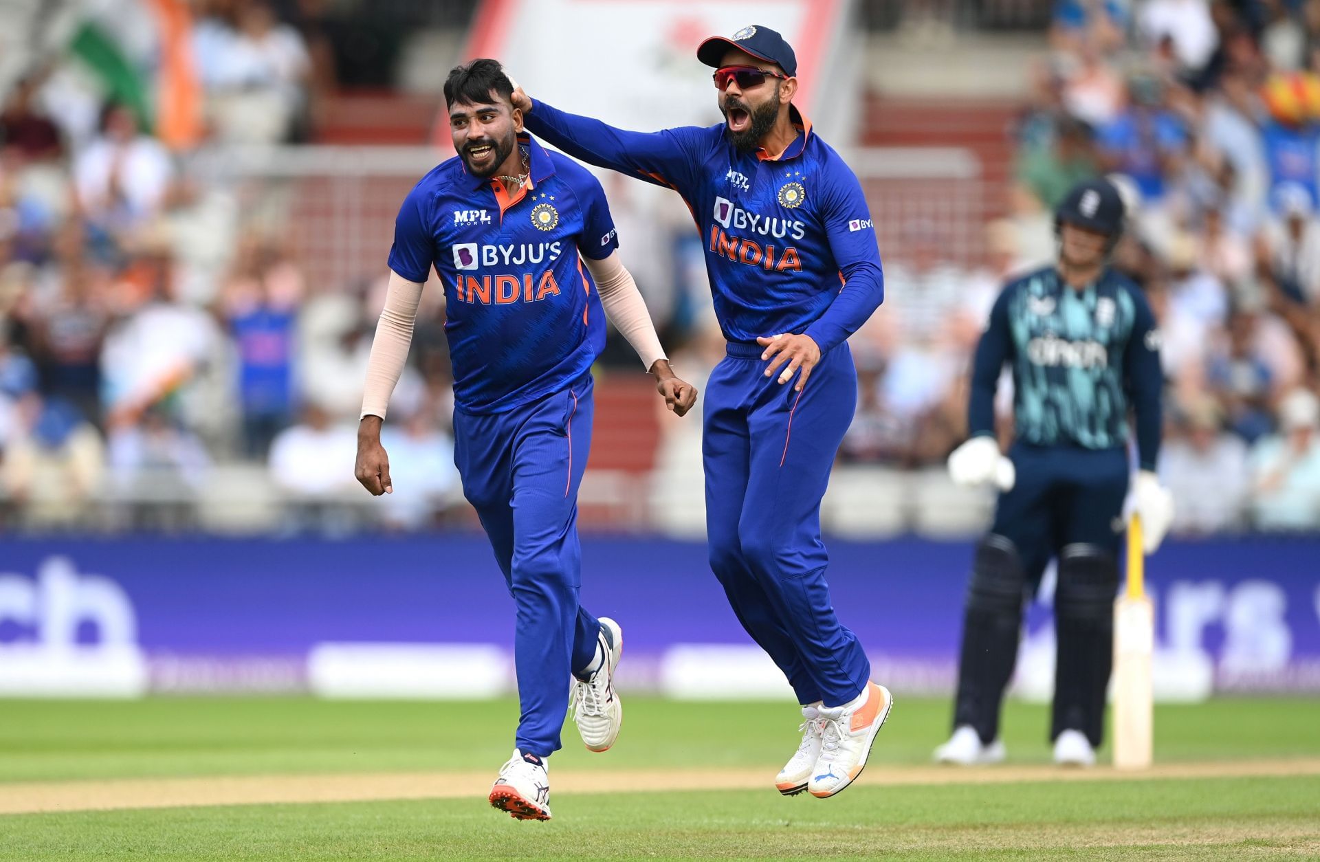 Mohammed Siraj in action against England.