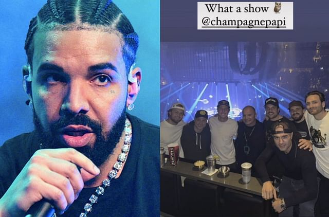 IN PHOTOS: Multiple Maple Leafs stars including Auston Matthew, Mitch Marner attend Drake concert