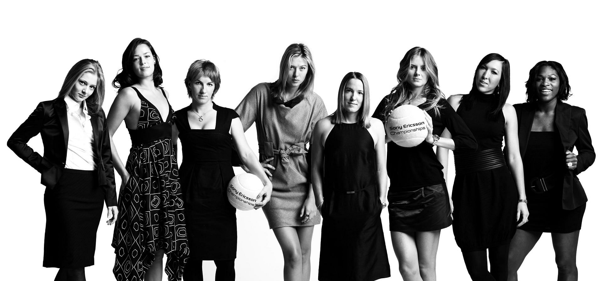 Players at the Sony Ericsson WTA Championship photoshoot.
