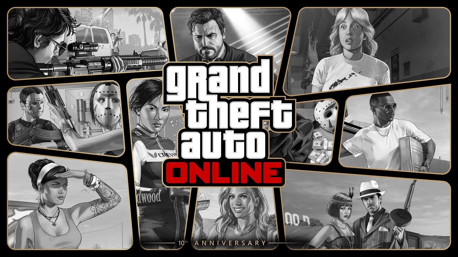 GTA Online is now 10 years old (Image via Twitter/mnm345x)