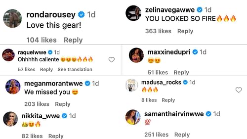 Stars react to Belair's return to the company.