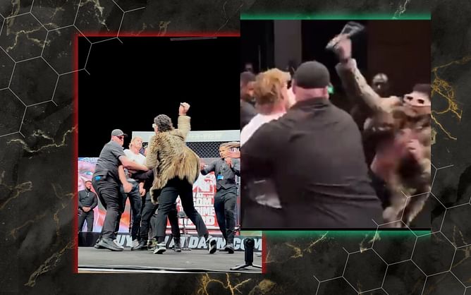 "That was a hard shot" - New camera angle showing Logan Paul clearly cut by microphone thrown by Dillon Danis has former UFC star shook