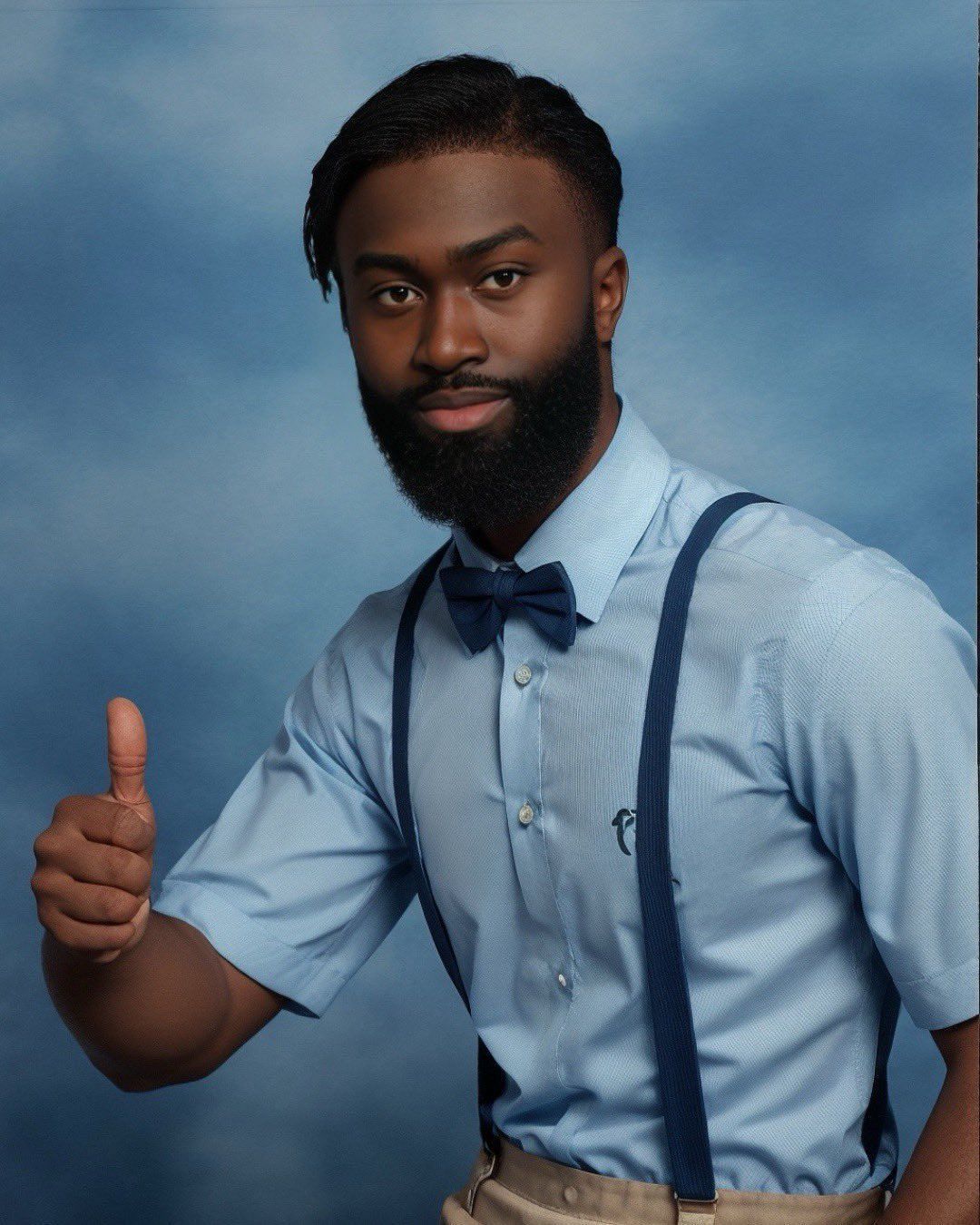 Jaylen Brown crazy yearbook hairdo