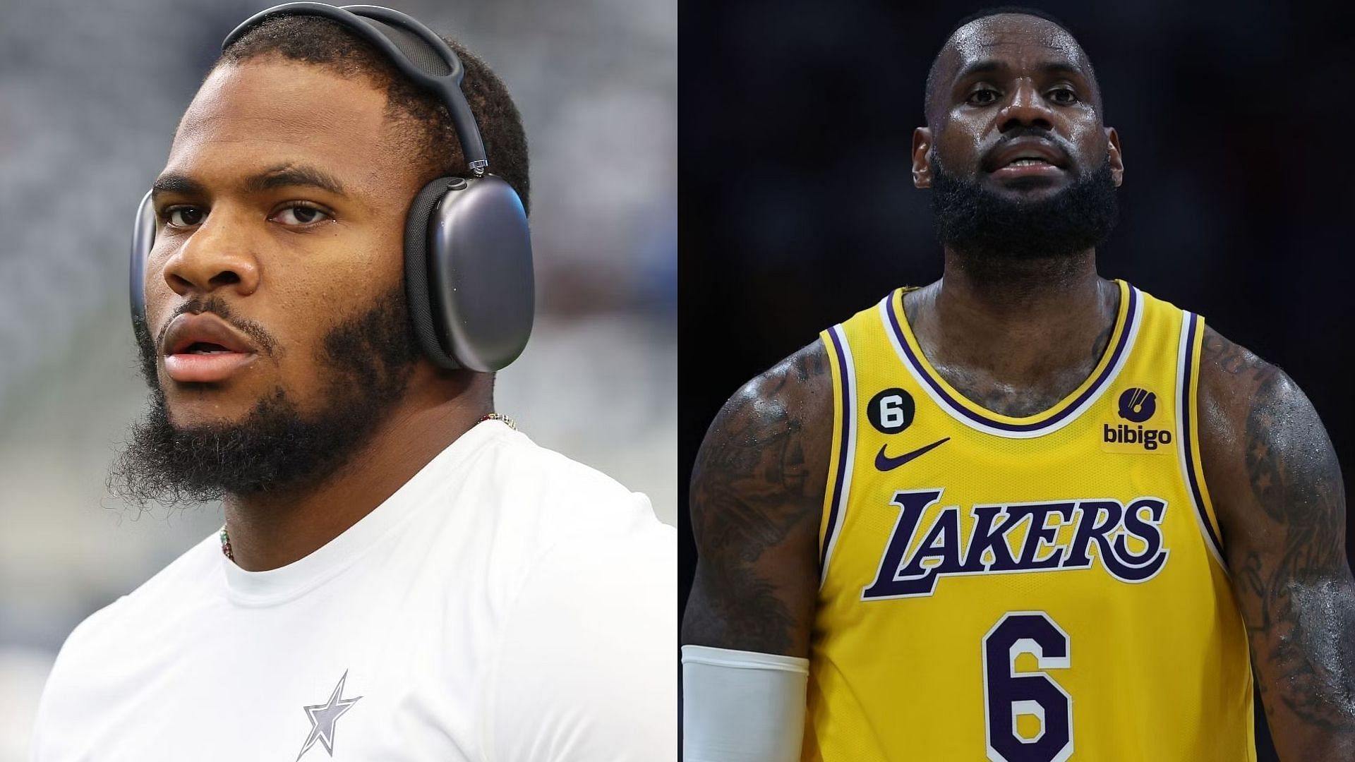 Micah Parsons and LeBron James