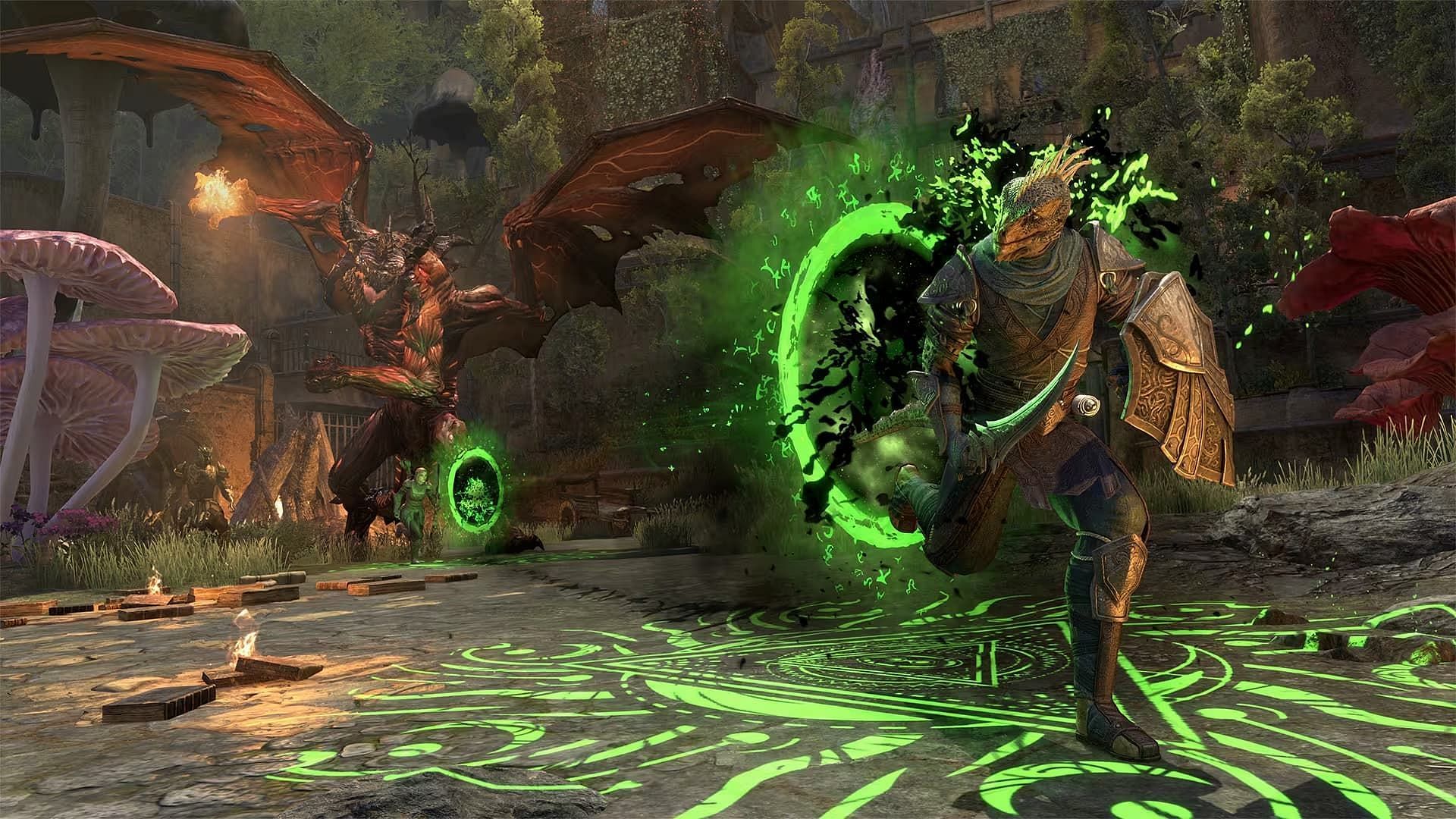 The Arcanist can be played as a tank in The Elder Scrolls Online (Image via ZeniMax Online Studios)