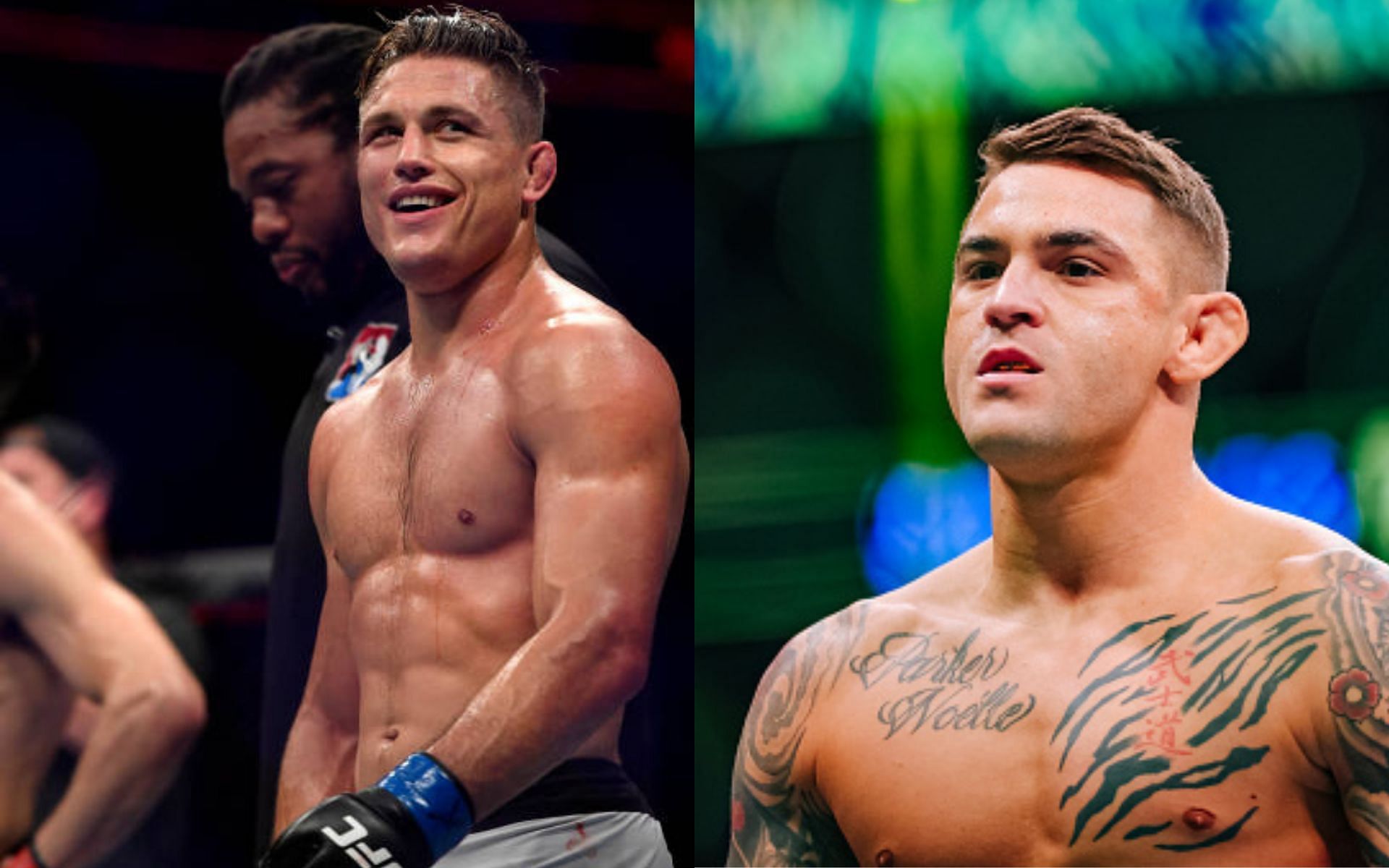 Drew Dober (left); Dustin Poirier (right)