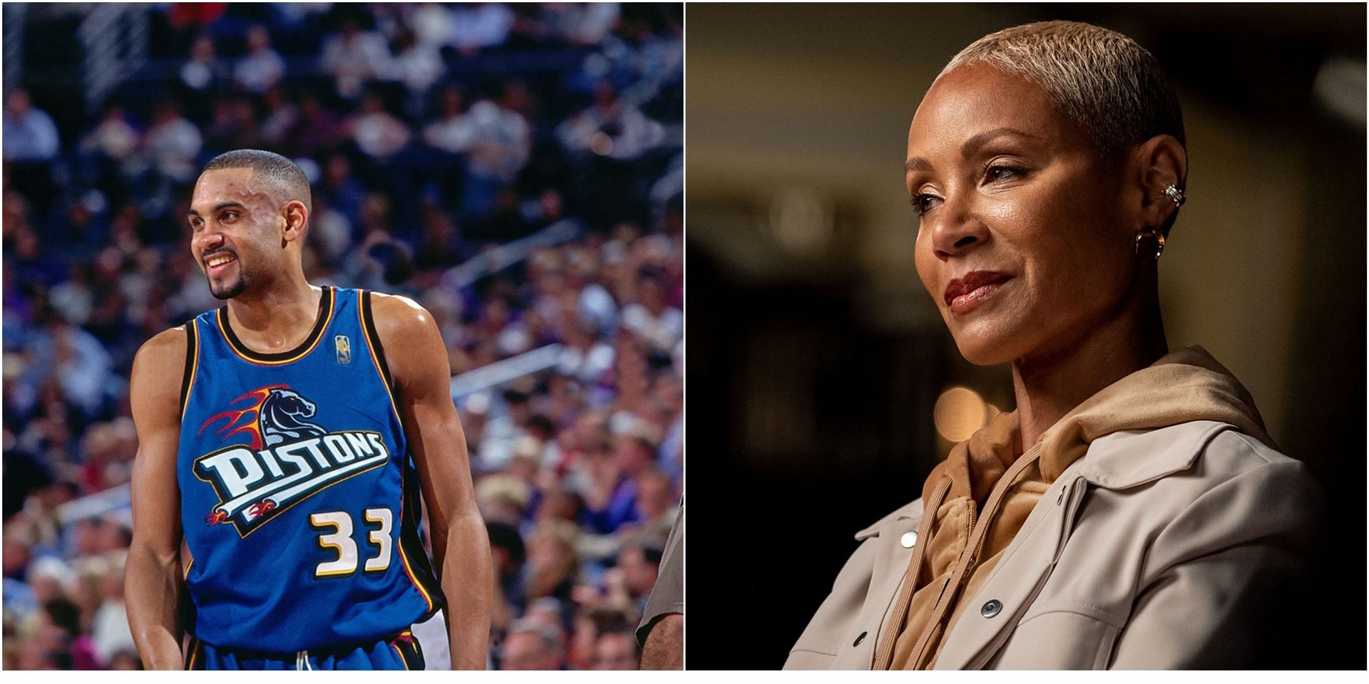 Jada Pinkett Smith claims Grant Hill was first guy ever to step foot in her crib